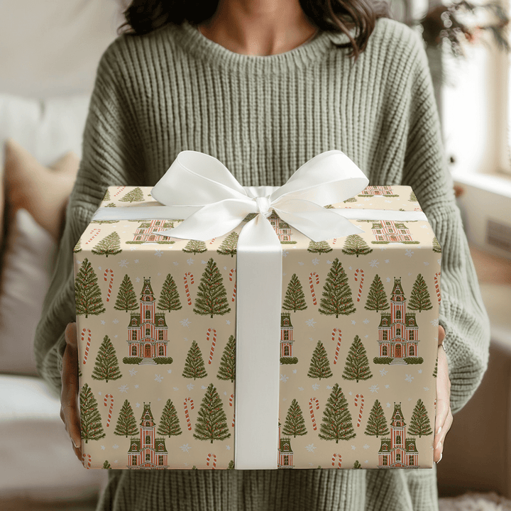 Candy Cane Manor - Wrapping Paper - Aspen & Arlo