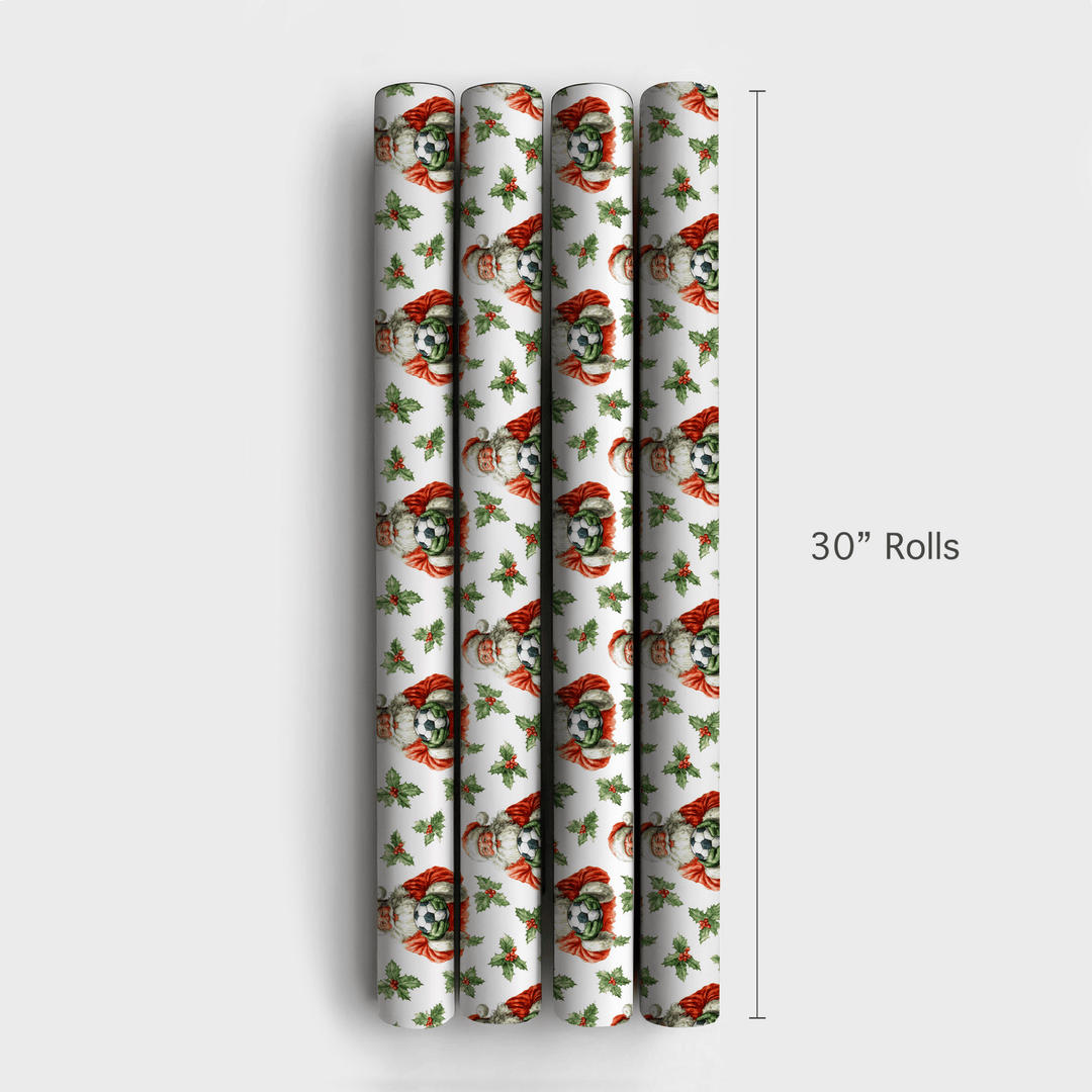 Jolly Holly Kick - Wrapping Paper - Aspen & Arlo