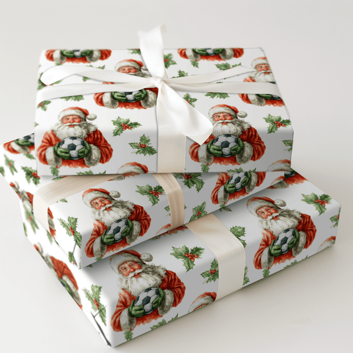 Jolly Holly Kick - Wrapping Paper - Aspen & Arlo