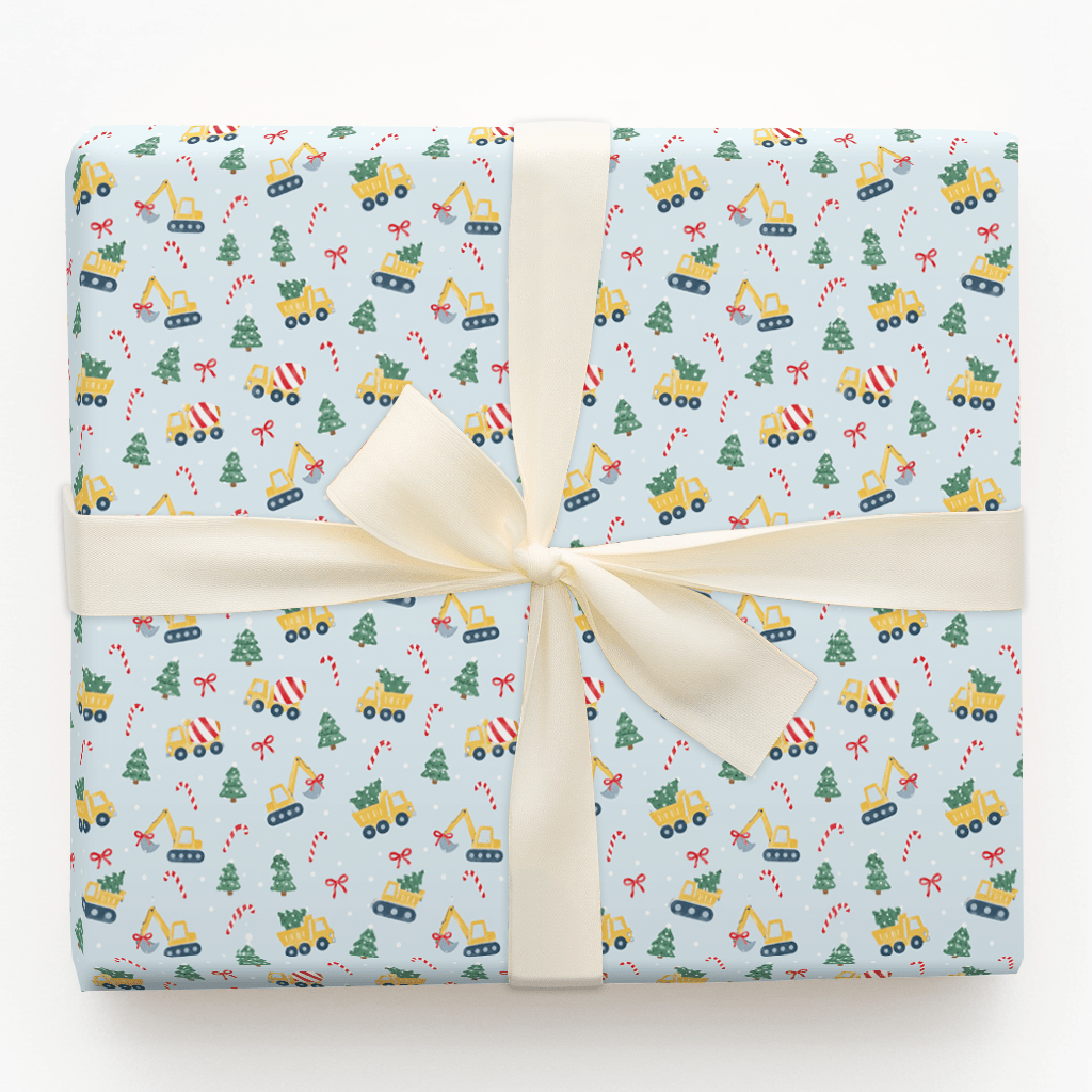 Tree Haul Trucks - Wrapping Paper - Aspen & Arlo