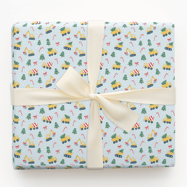 Tree Haul Trucks - Wrapping Paper - Aspen & Arlo