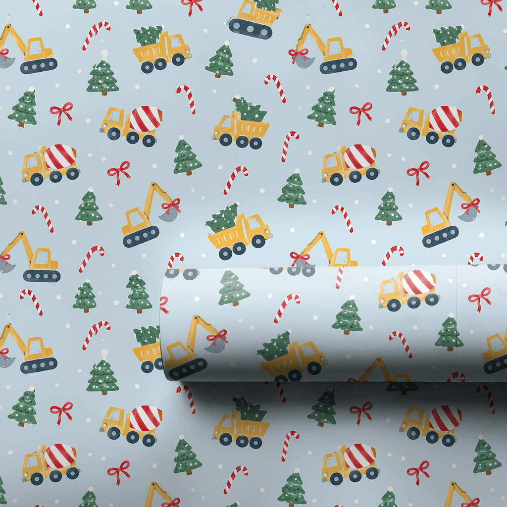Tree Haul Trucks - Wrapping Paper - Aspen & Arlo
