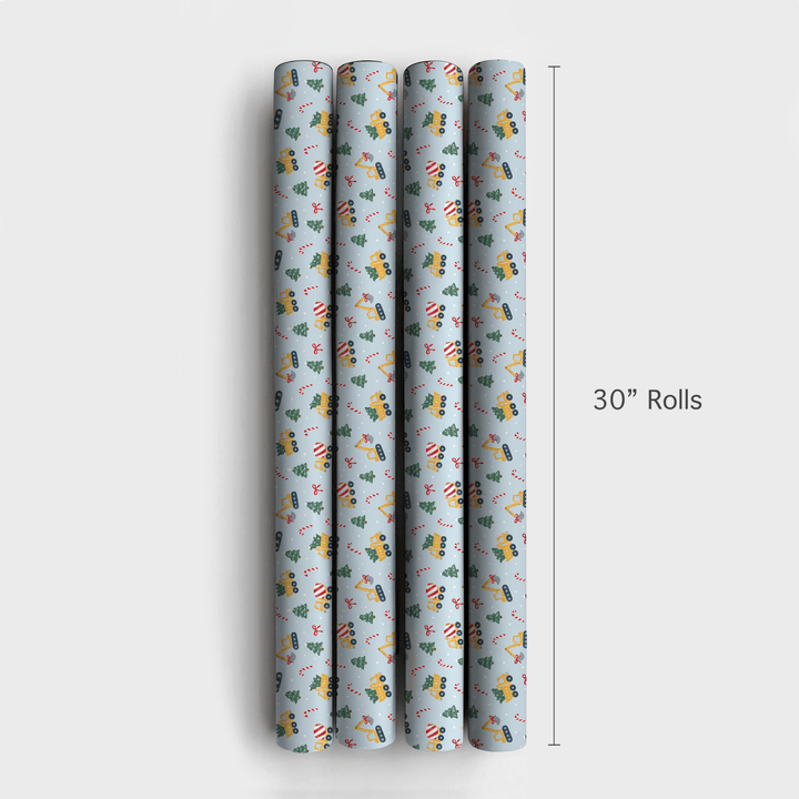 Tree Haul Trucks - Wrapping Paper - Aspen & Arlo