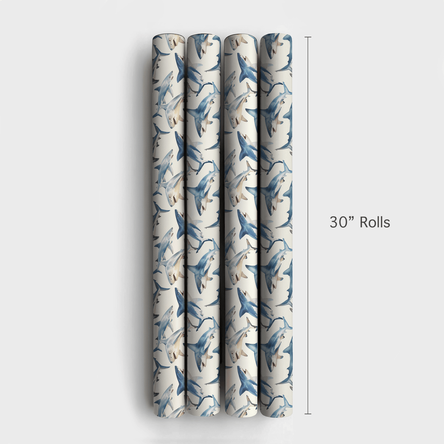 On the Shark Side - Wrapping Paper - Aspen & Arlo