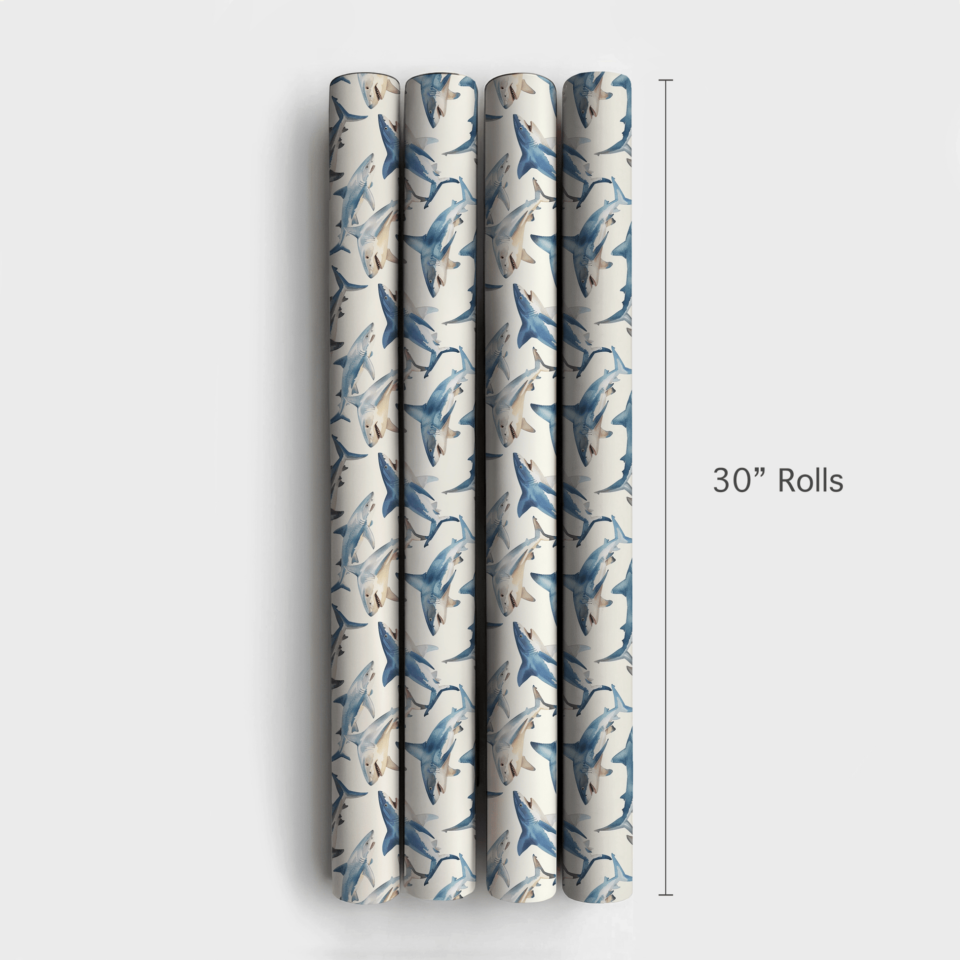 On the Shark Side - Wrapping Paper - Aspen & Arlo