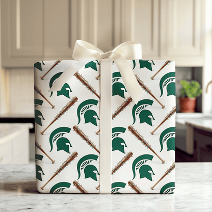 Spartan Holiday Sluggers - Wrapping Paper - Aspen & Arlo