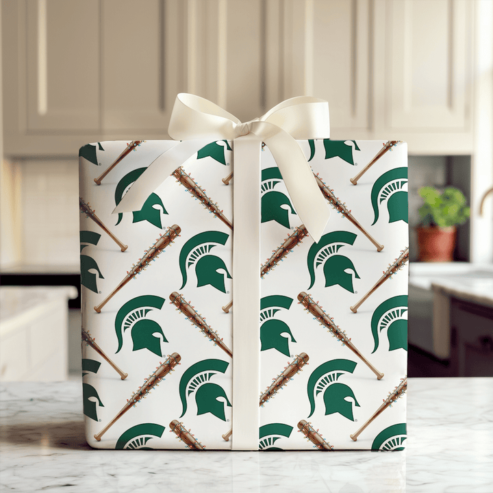 Spartan Holiday Sluggers - Wrapping Paper - Aspen & Arlo