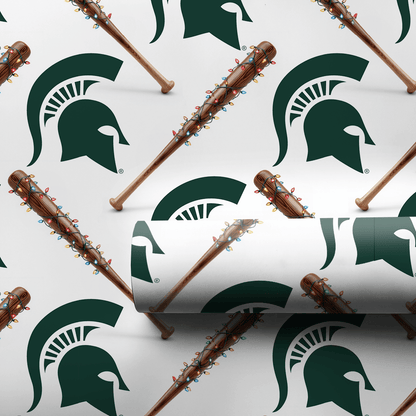 Spartan Holiday Sluggers - Wrapping Paper - Aspen & Arlo