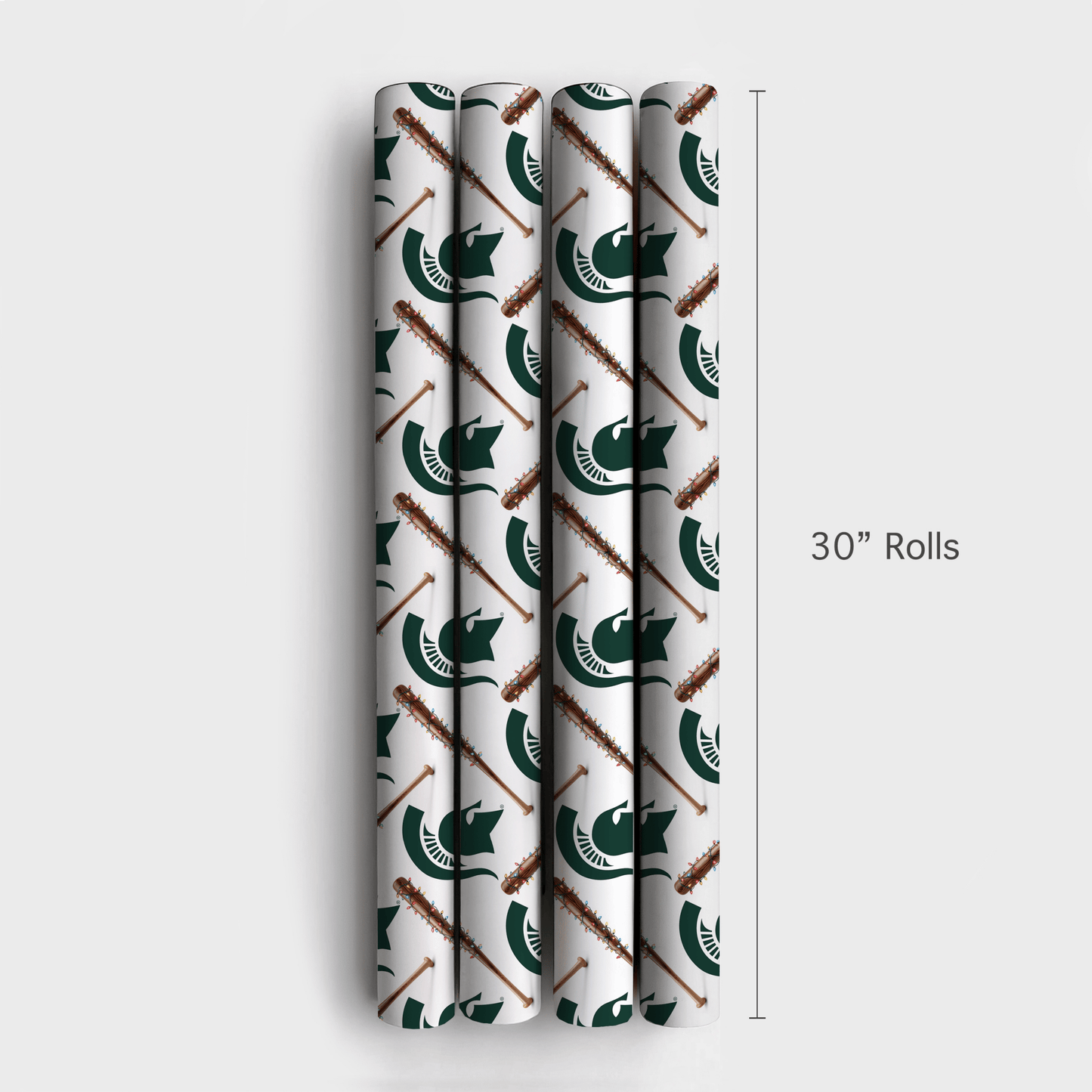 Spartan Holiday Sluggers - Wrapping Paper - Aspen & Arlo