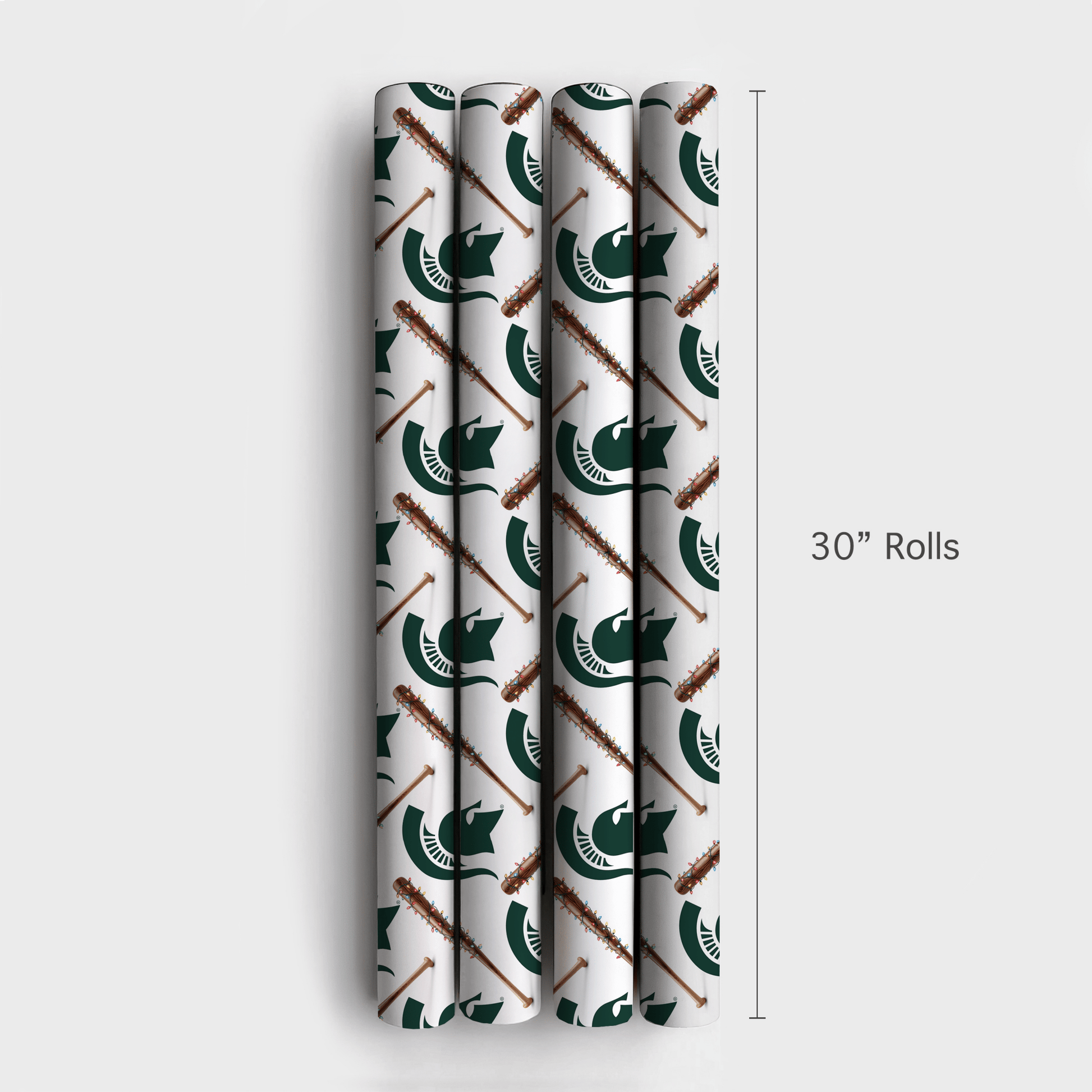 Spartan Holiday Sluggers - Wrapping Paper - Aspen & Arlo