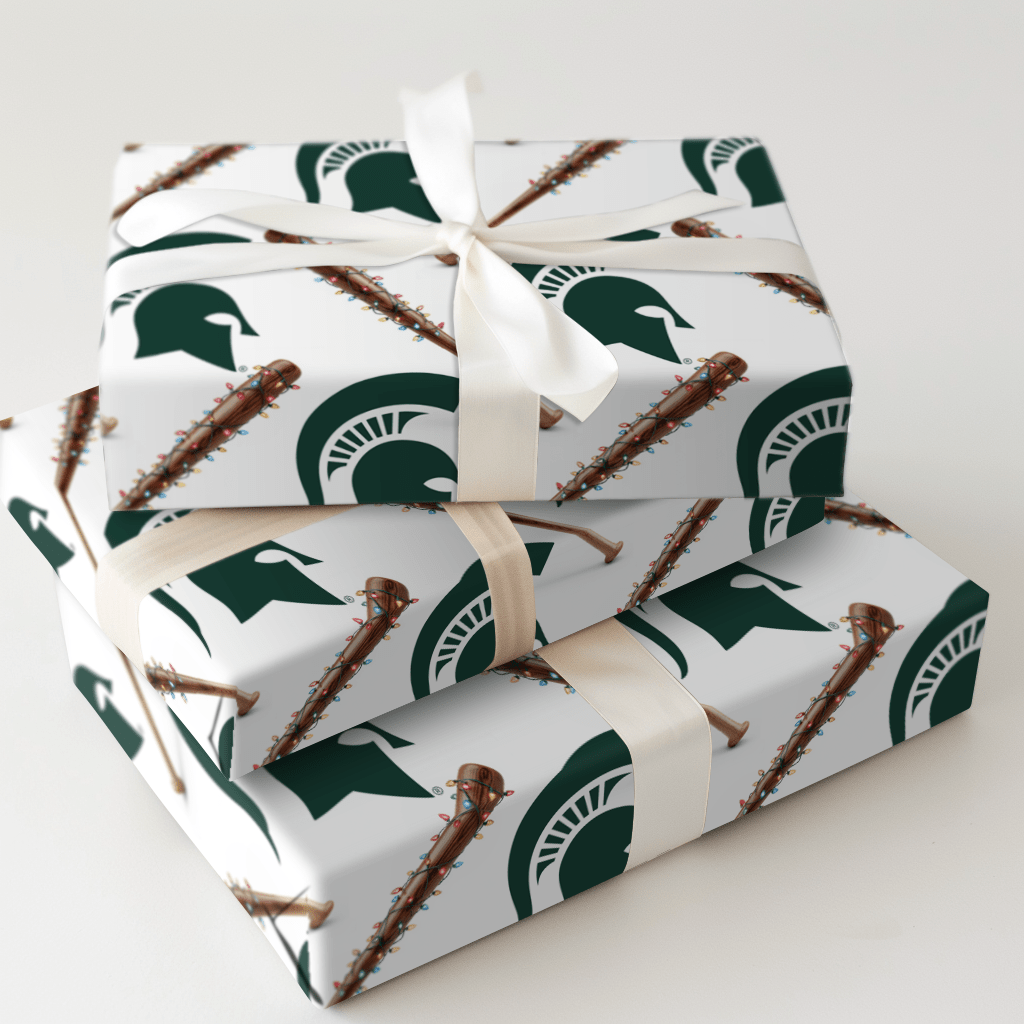 Spartan Holiday Sluggers - Wrapping Paper - Aspen & Arlo