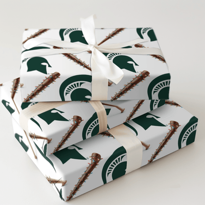 Spartan Holiday Sluggers - Wrapping Paper - Aspen & Arlo