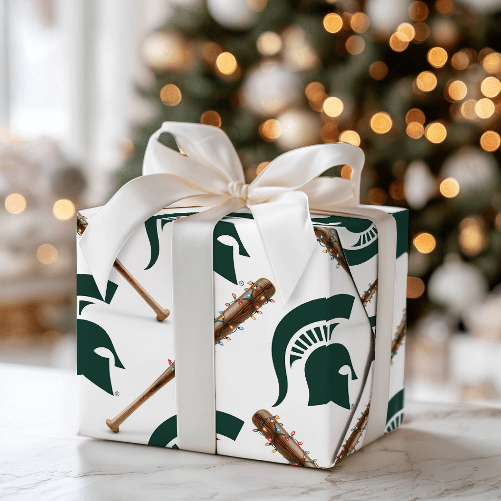 Spartan Holiday Sluggers - Wrapping Paper - Aspen & Arlo