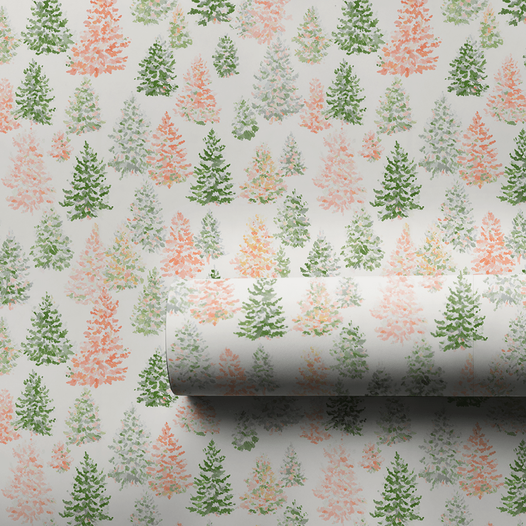 Twinkling Trees - Wrapping Paper - Aspen & Arlo