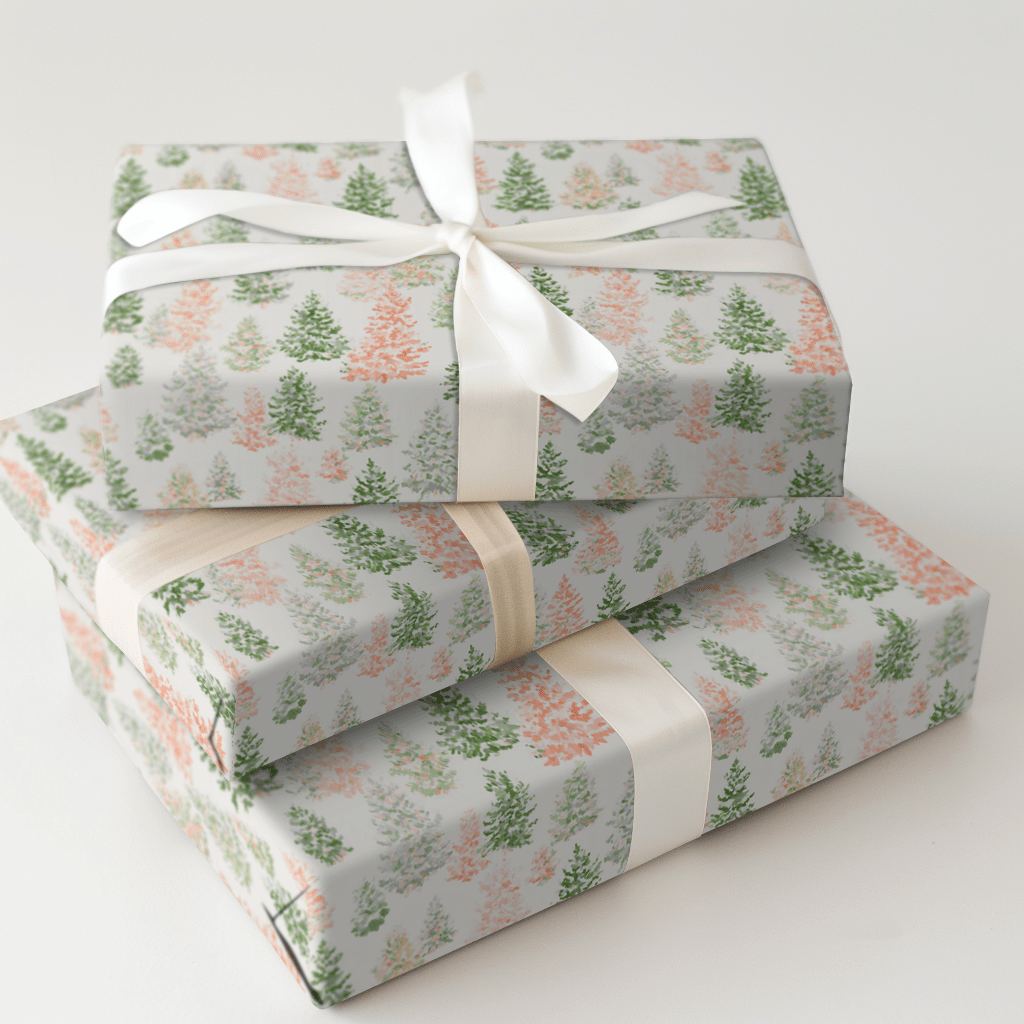 Twinkling Trees - Wrapping Paper - Aspen & Arlo