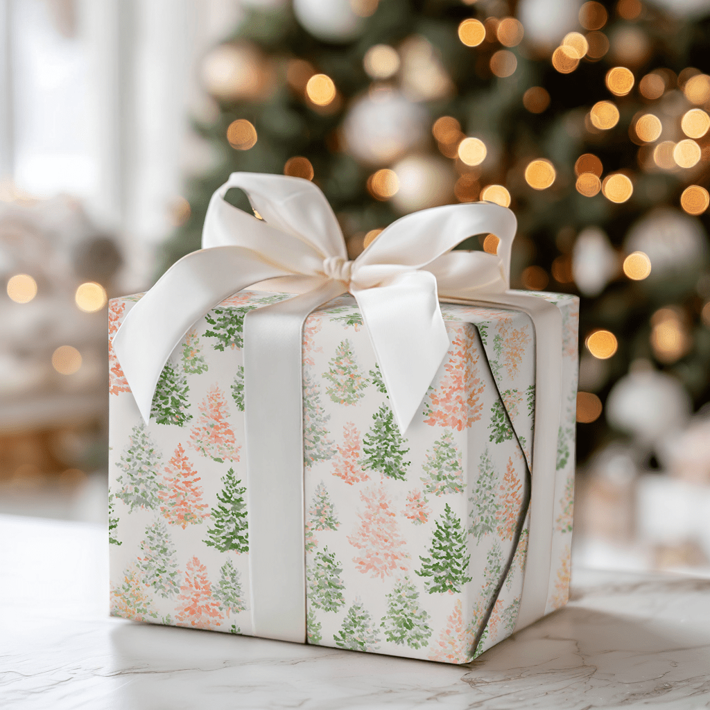 Twinkling Trees - Wrapping Paper - Aspen & Arlo