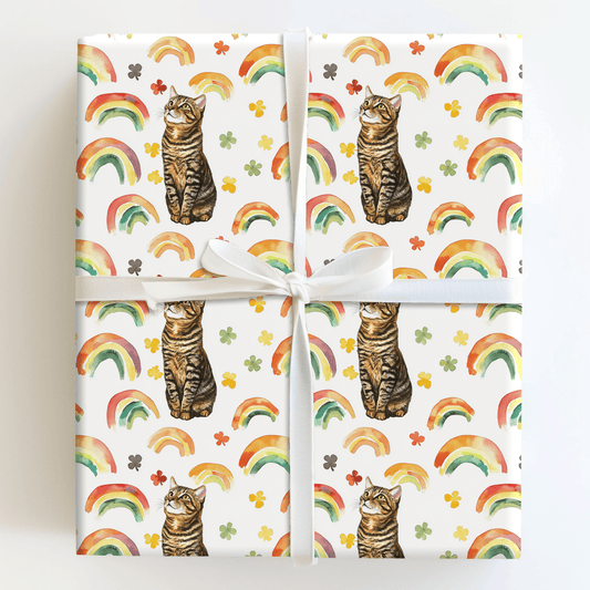 Rainbows with the American Wirehair - Wrapping Paper - Aspen & Arlo