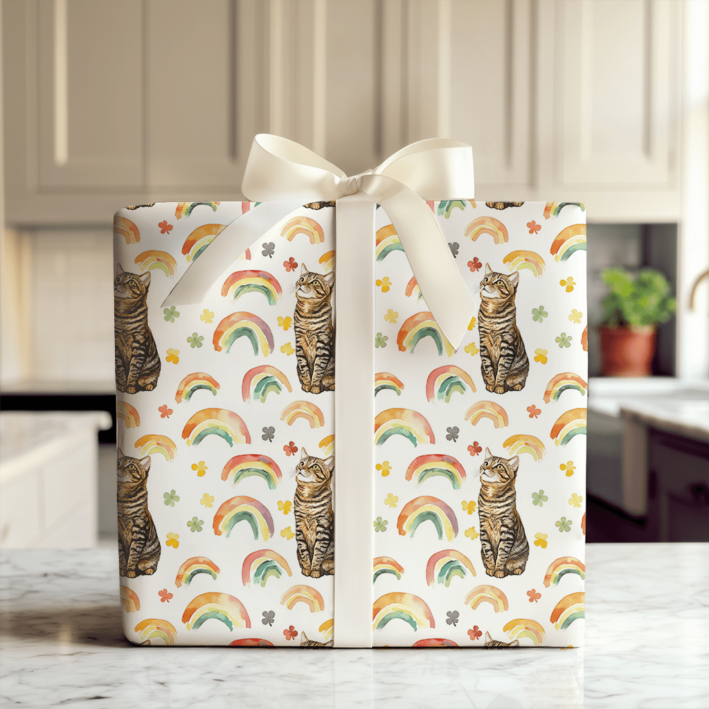 Rainbows with the American Wirehair - Wrapping Paper - Aspen & Arlo