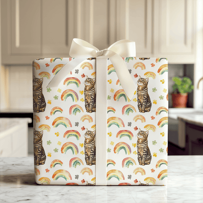 Rainbows with the American Wirehair - Wrapping Paper - Aspen & Arlo