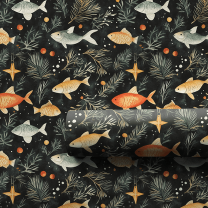 Fish Upon A Star - Wrapping Paper - Aspen & Arlo