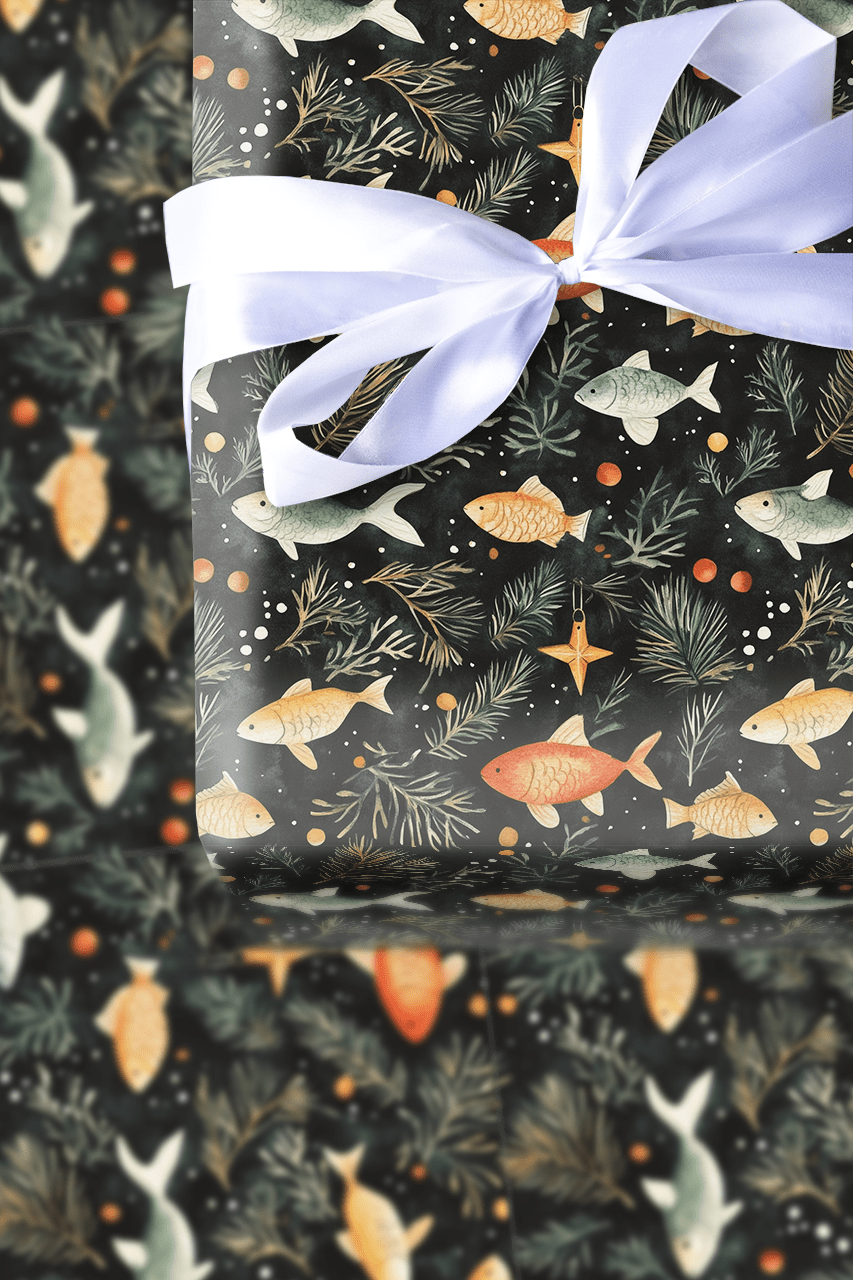 Fish Upon A Star - Wrapping Paper - Aspen & Arlo