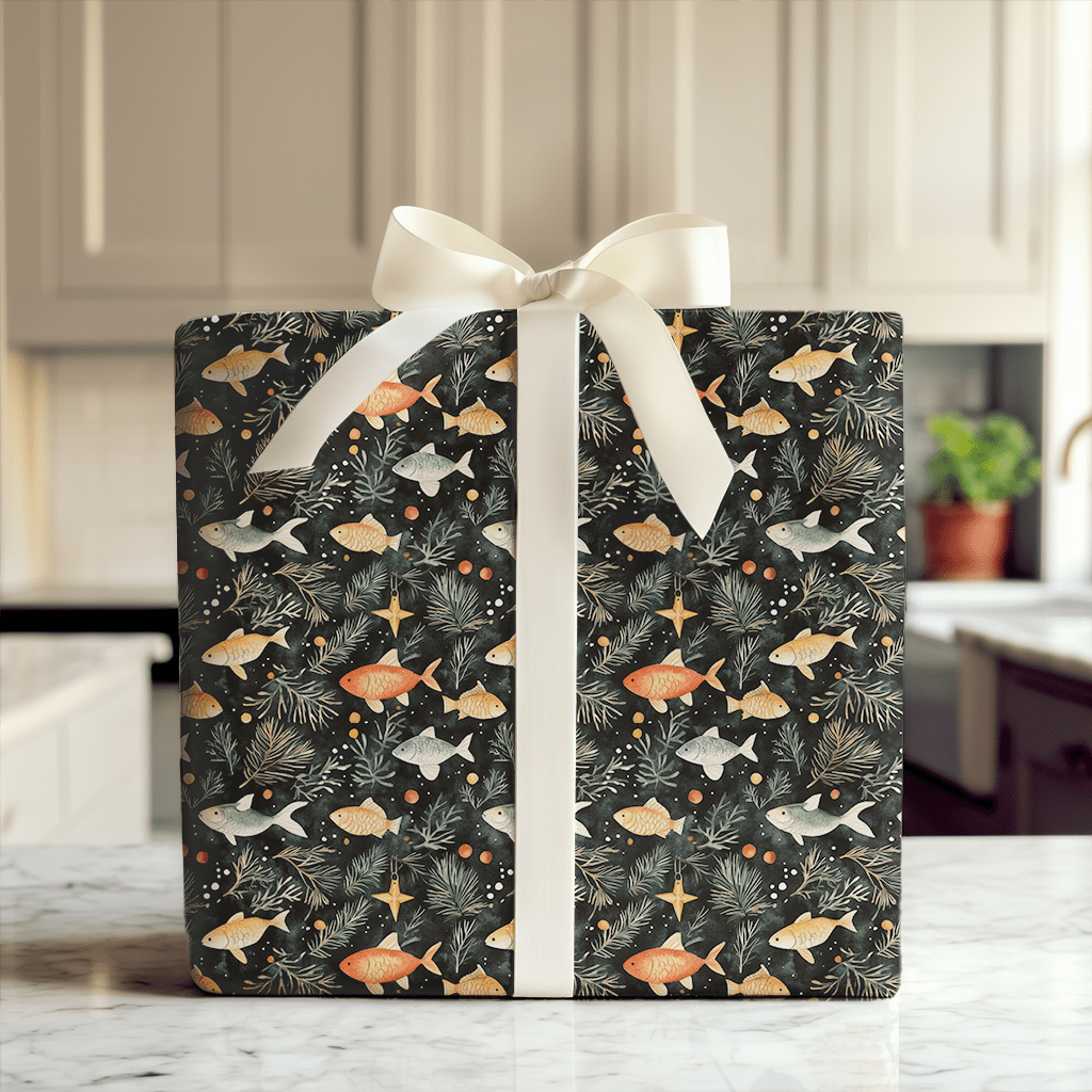 Fish Upon A Star - Wrapping Paper - Aspen & Arlo