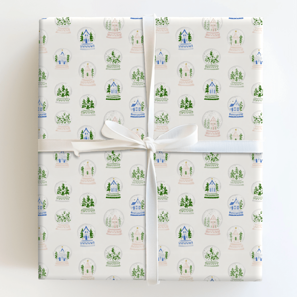 Snow Globe Street - Wrapping Paper - Aspen & Arlo