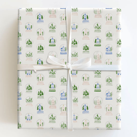 Snow Globe Street - Wrapping Paper - Aspen & Arlo