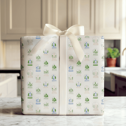 Snow Globe Street - Wrapping Paper - Aspen & Arlo