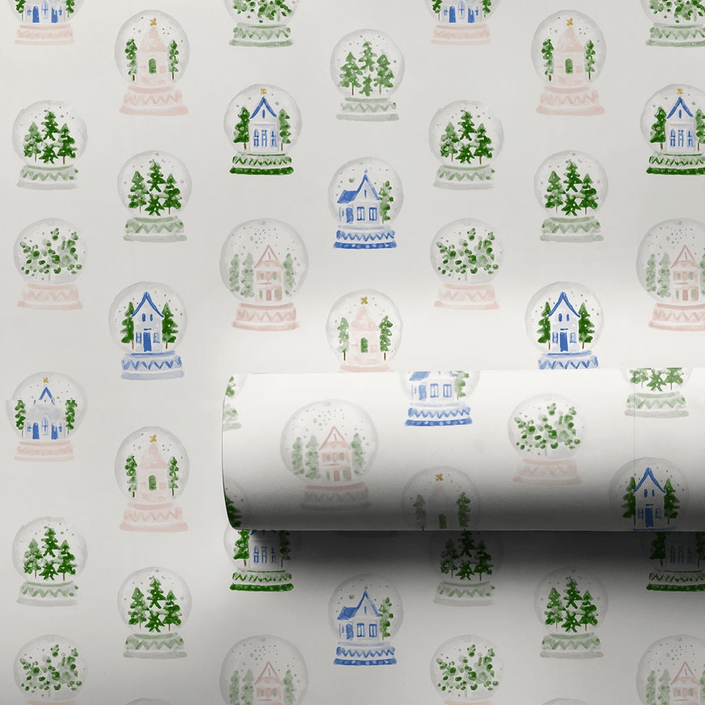 Snow Globe Street - Wrapping Paper - Aspen & Arlo