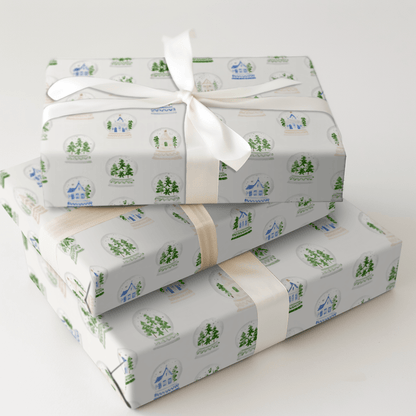 Snow Globe Street - Wrapping Paper - Aspen & Arlo