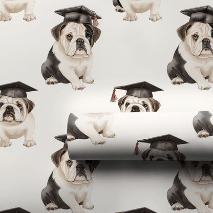Class Act Bulldog - Wrapping Paper - Aspen & Arlo
