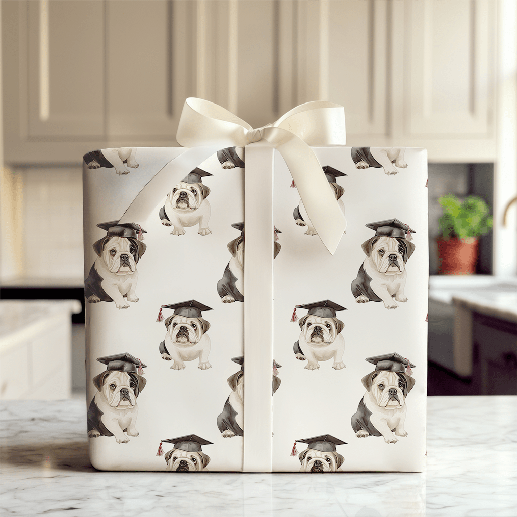 Class Act Bulldog - Wrapping Paper - Aspen & Arlo