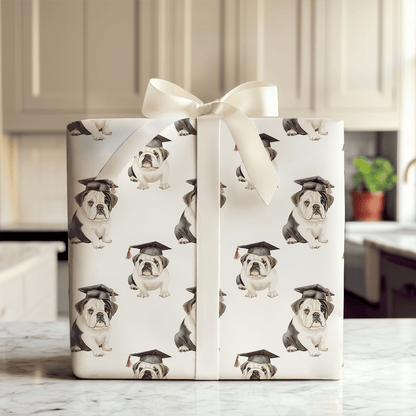 Class Act Bulldog - Wrapping Paper - Aspen & Arlo