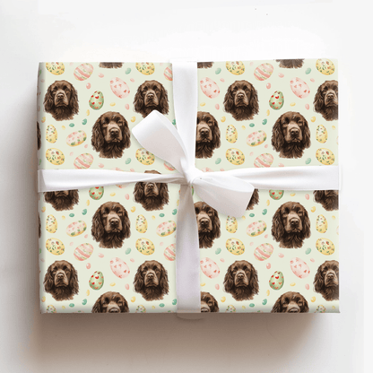 Easter Eggs with the Boykin Spaniel - Wrapping Paper - Aspen & Arlo