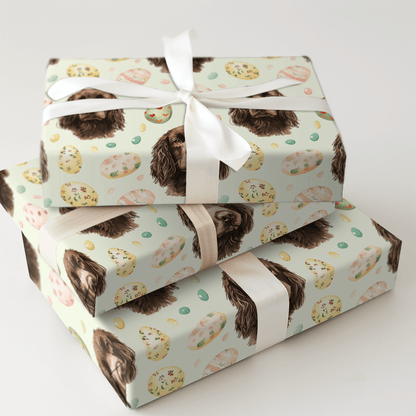 Easter Eggs with the Boykin Spaniel - Wrapping Paper - Aspen & Arlo