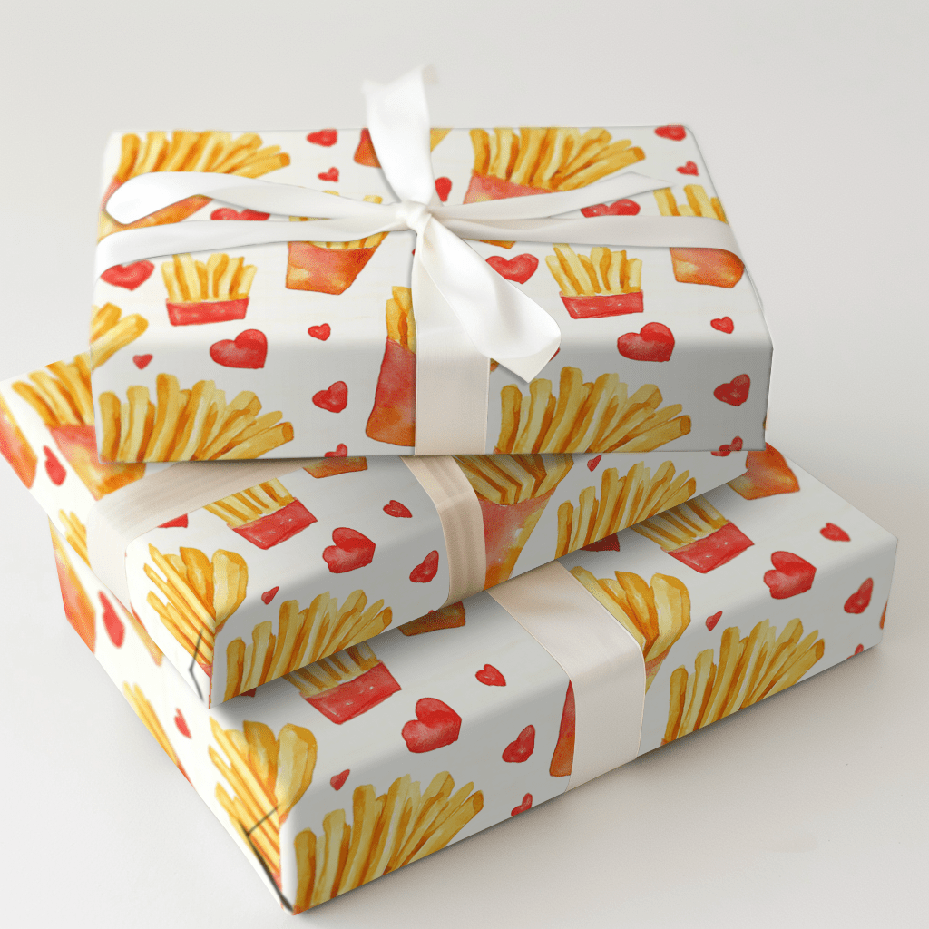 Fries Before Guys - Wrapping Paper - Aspen & Arlo