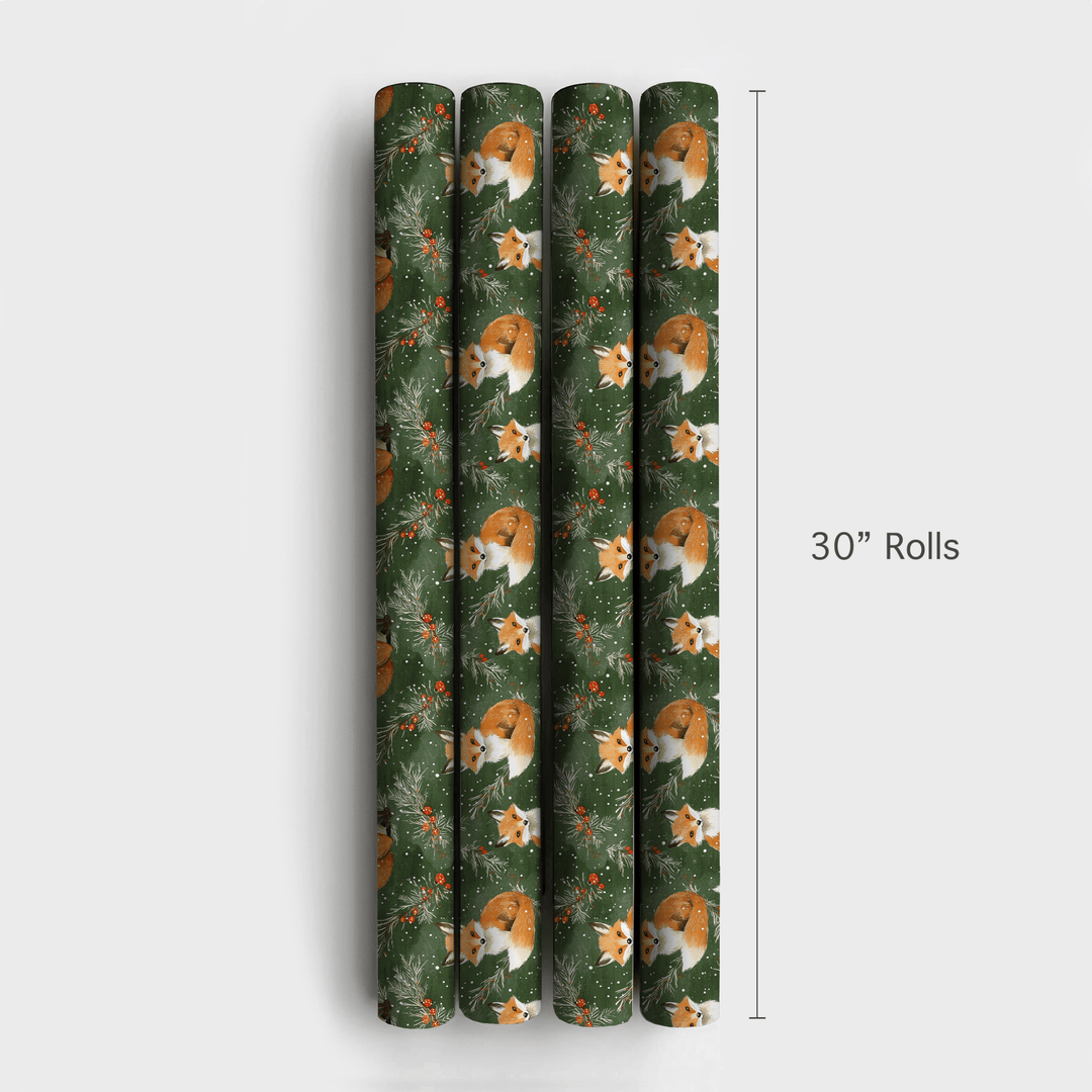 Fox in a Fur Coat - Wrapping Paper - Aspen & Arlo