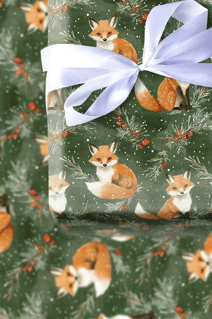 Fox in a Fur Coat - Wrapping Paper - Aspen & Arlo