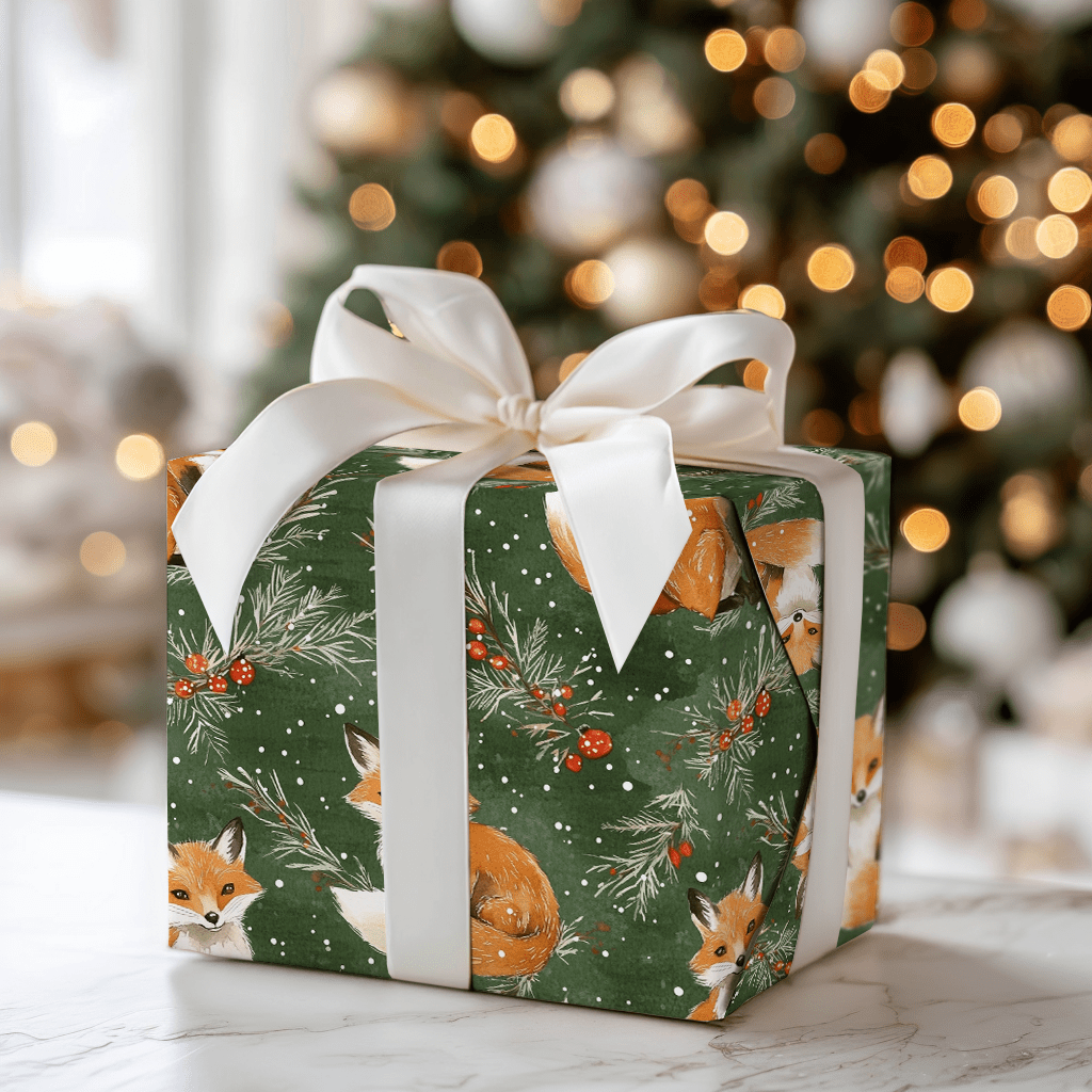 Fox in a Fur Coat - Wrapping Paper - Aspen & Arlo