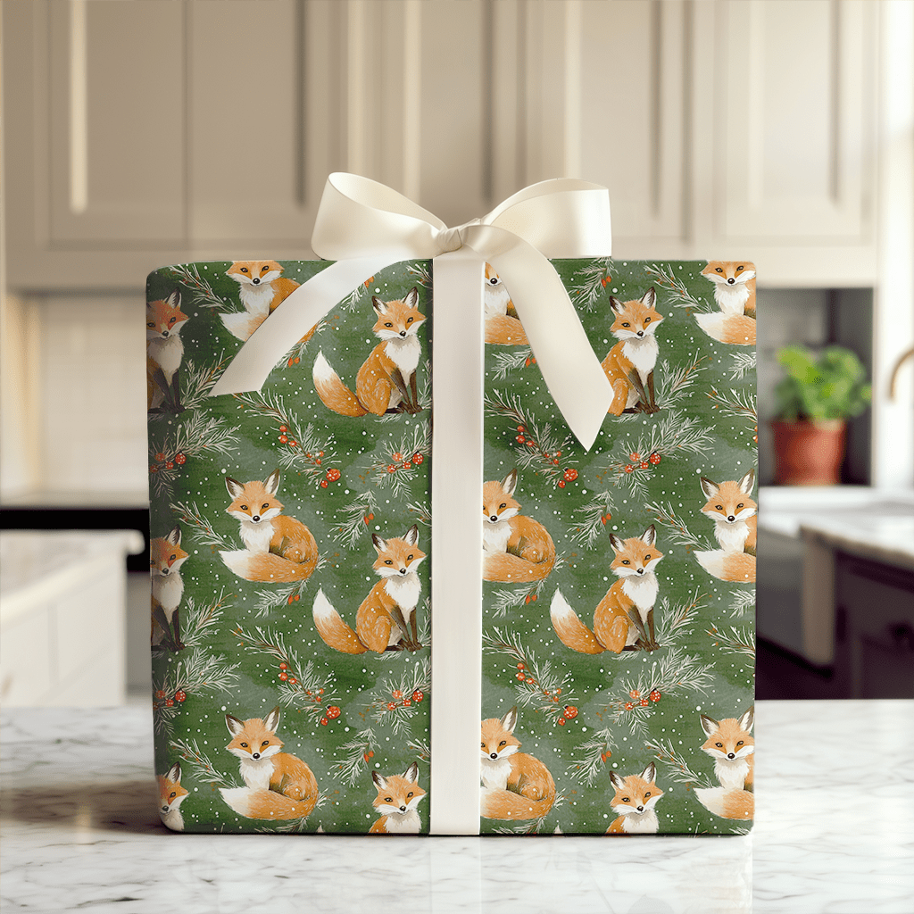 Fox in a Fur Coat - Wrapping Paper - Aspen & Arlo