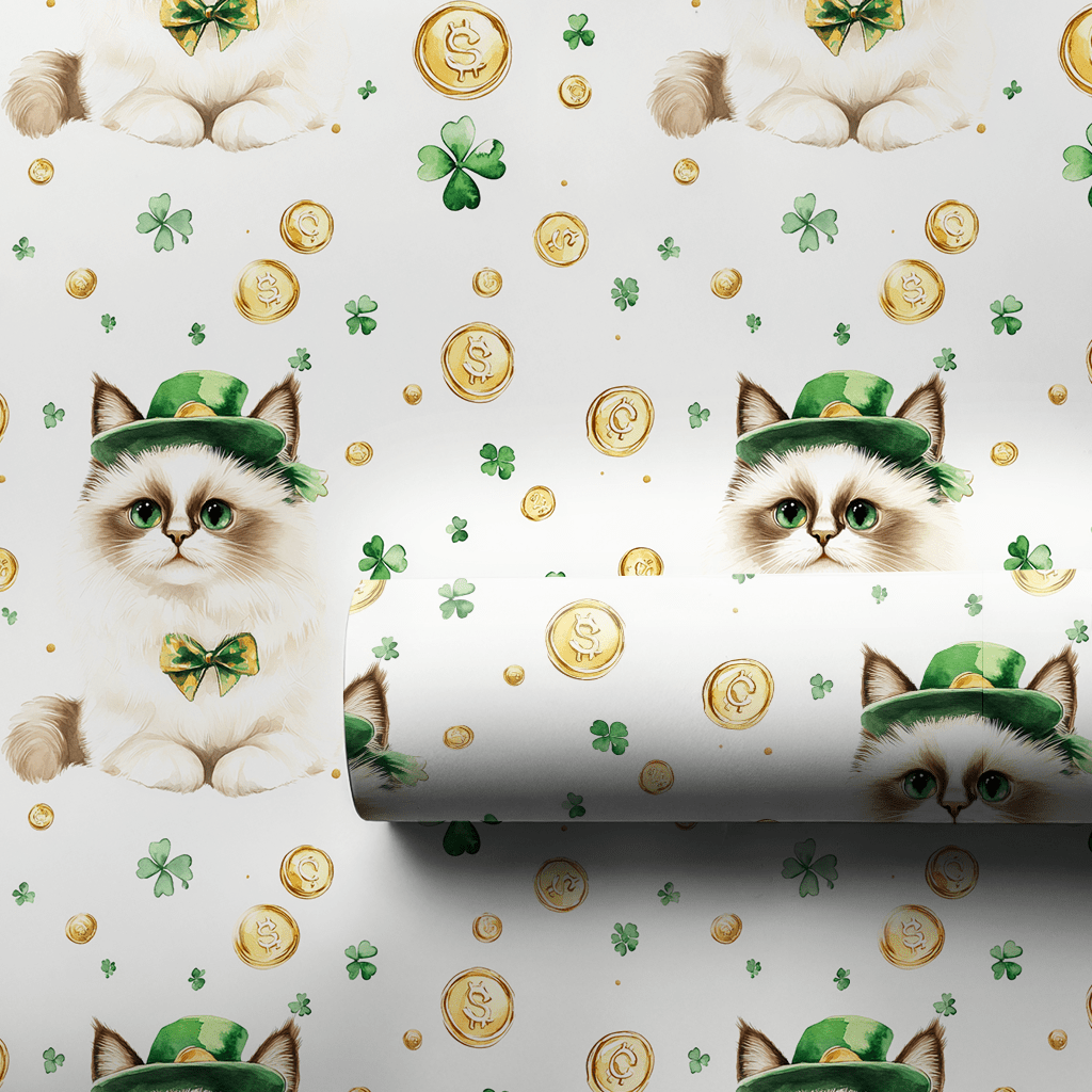 Golden with the Ragdoll - Wrapping Paper - Aspen & Arlo