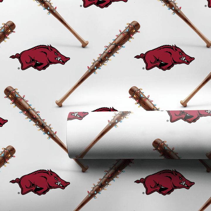 Jingle Ballpark Hogs - Wrapping Paper - Aspen & Arlo