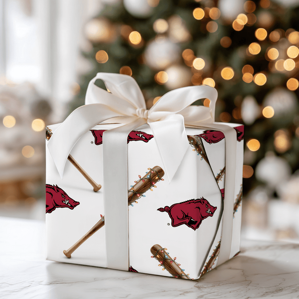 Jingle Ballpark Hogs - Wrapping Paper - Aspen & Arlo