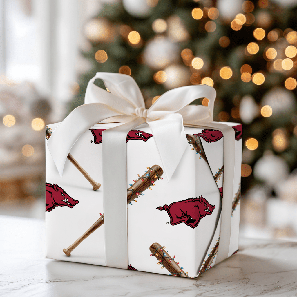 Jingle Ballpark Hogs - Wrapping Paper - Aspen & Arlo