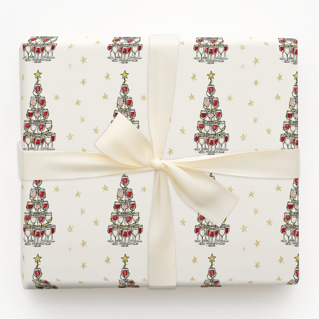 Merry and Merlot - Wrapping Paper - Aspen & Arlo