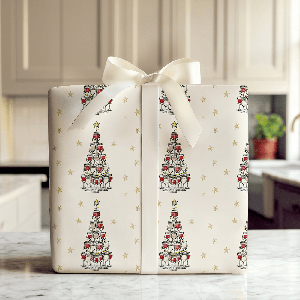 Merry and Merlot - Wrapping Paper - Aspen & Arlo