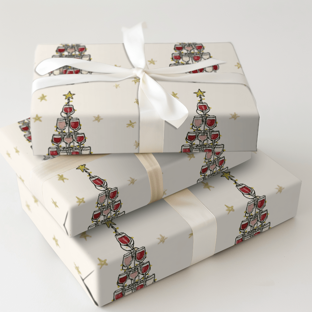 Merry and Merlot - Wrapping Paper - Aspen & Arlo