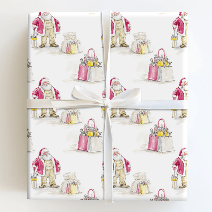 Handy Claus - Wrapping Paper - Aspen & Arlo