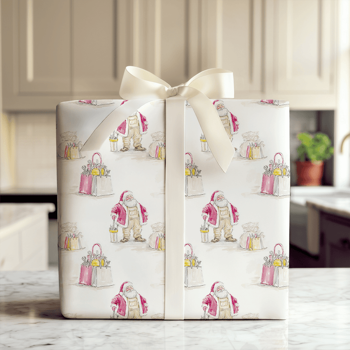Handy Claus - Wrapping Paper - Aspen & Arlo
